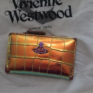 Vivienne Westwood Metallic Orange Card Holder